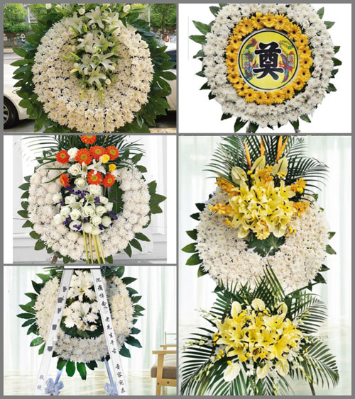山东青岛平度市旧店镇新李家庄村花圈速递